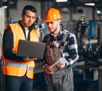 Two colleagues factory 360x320