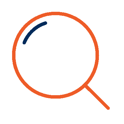 Wired outline 19 magnifier zoom search hover spin 1