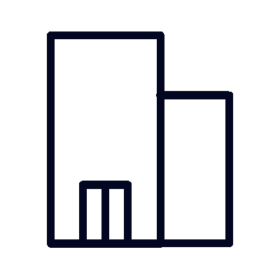 Wired outline 484 two buildings hover pinch 1